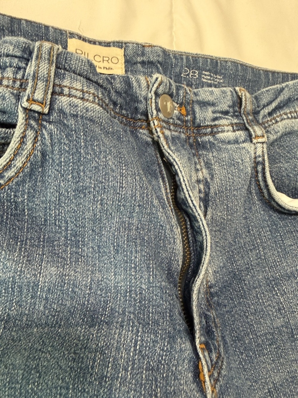 Anthropologie Pilcro Ella Wide Leg Distressed Blue Women’s Jeans - Picture 5 of 10